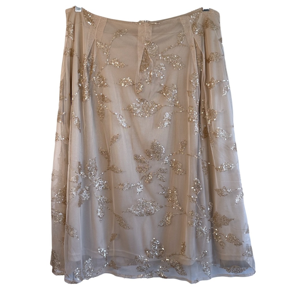 New York and Company Y2K Fairy Sequined Mesh Maxi Skirt Sz L Coquette Festival - Picture 3 of 9